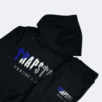 Black top trapstar tracksuit