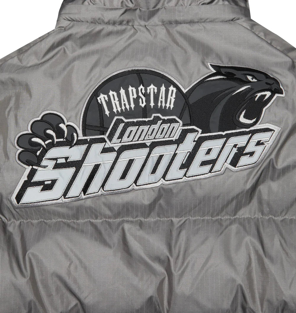 NEW Shooters Hooded Puffer Jacket -Grey / REFLECTIVE – dailydripy