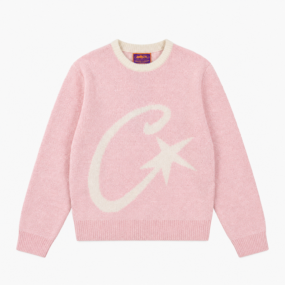 C STAR MOHAIR KNIT SWEATER [PINK]