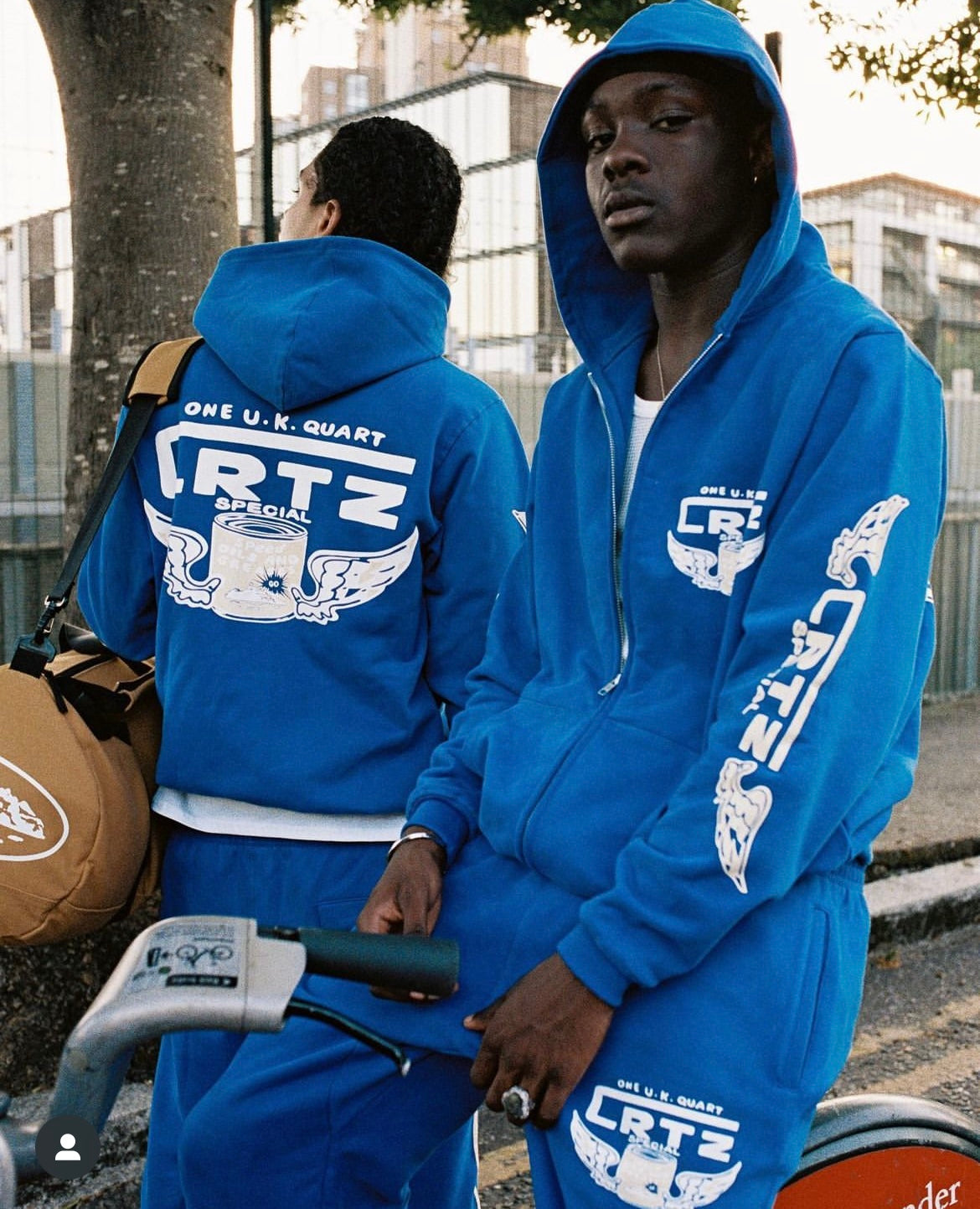 GASOLINA DOUBLE ZIP HOODIE [ROYAL BLUE]