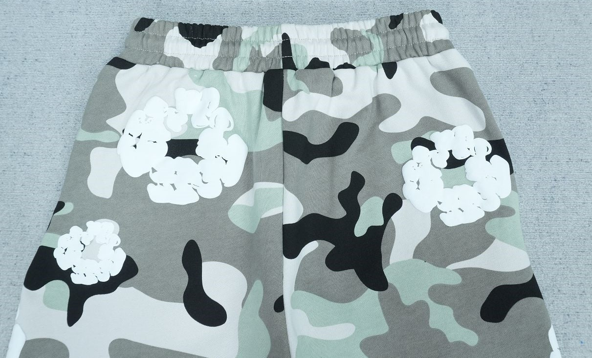 TEARS SHORTS GRAY CAMOUFLAGE