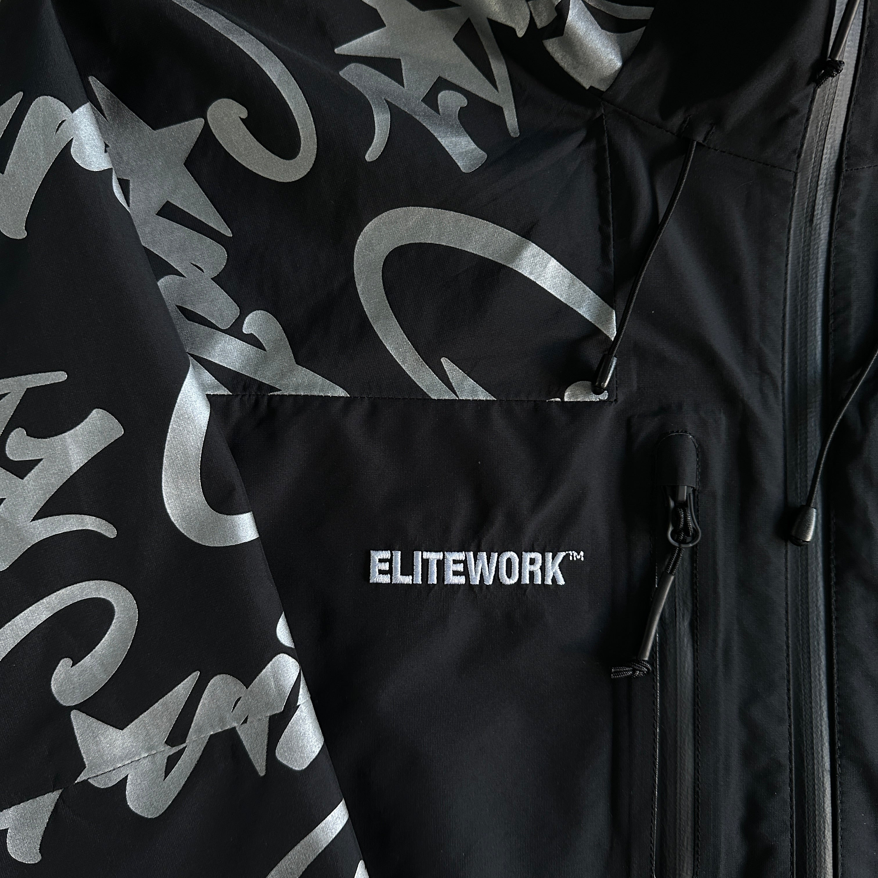 ELITEWORK Shell Windbreaker Jacket Black