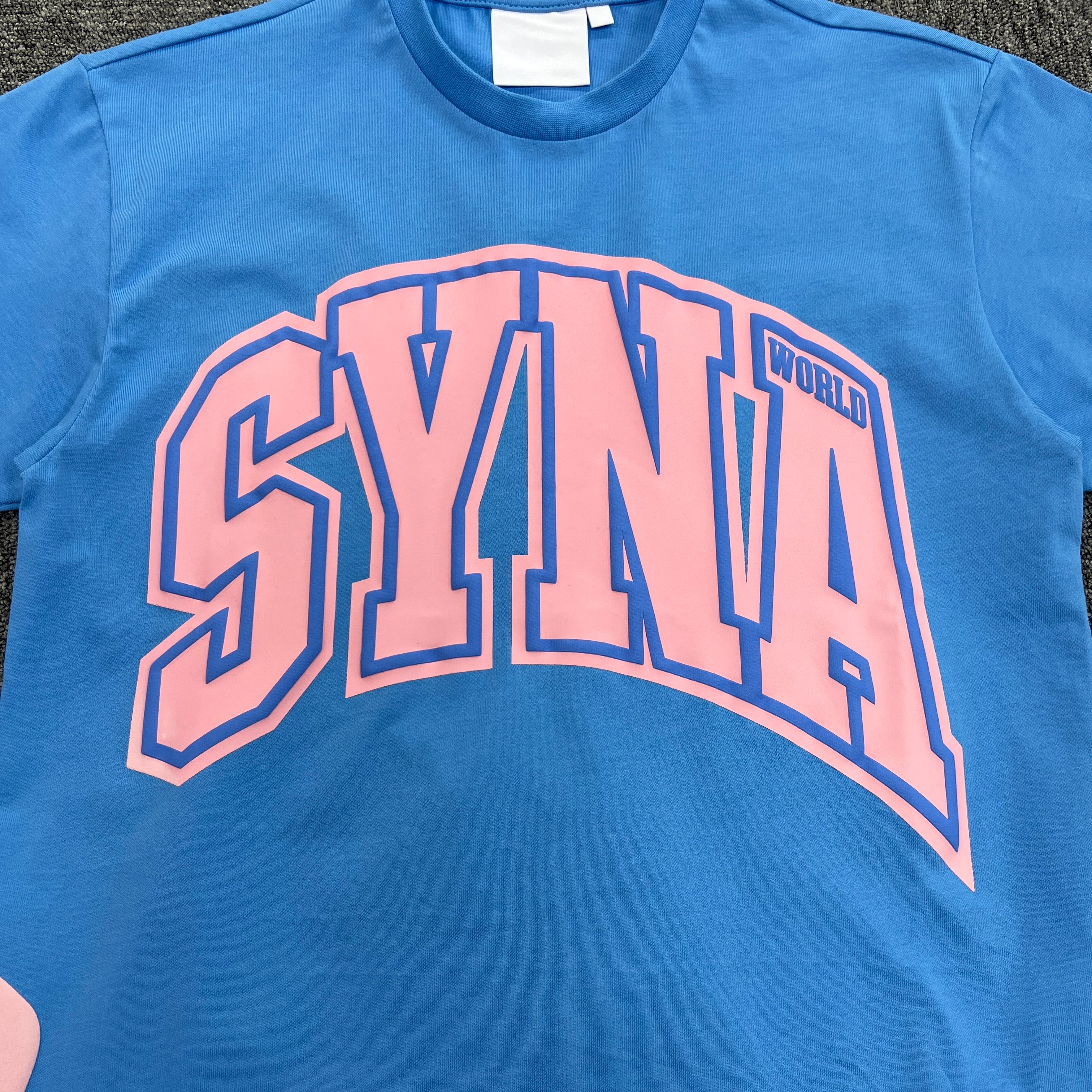 SYNA CREST SHIRT- BLUE & PINK