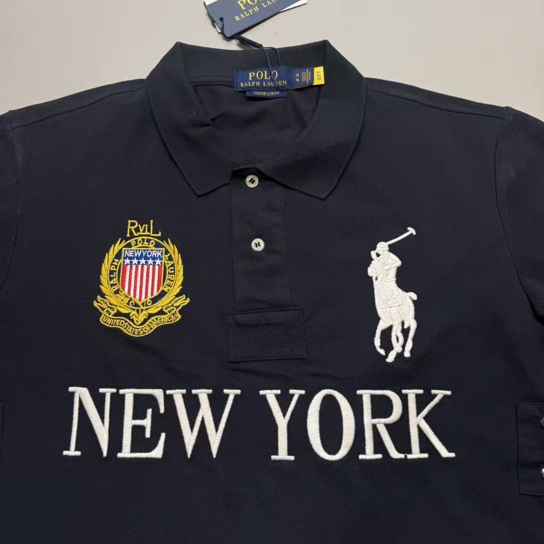 NAVY POLO NY TEE