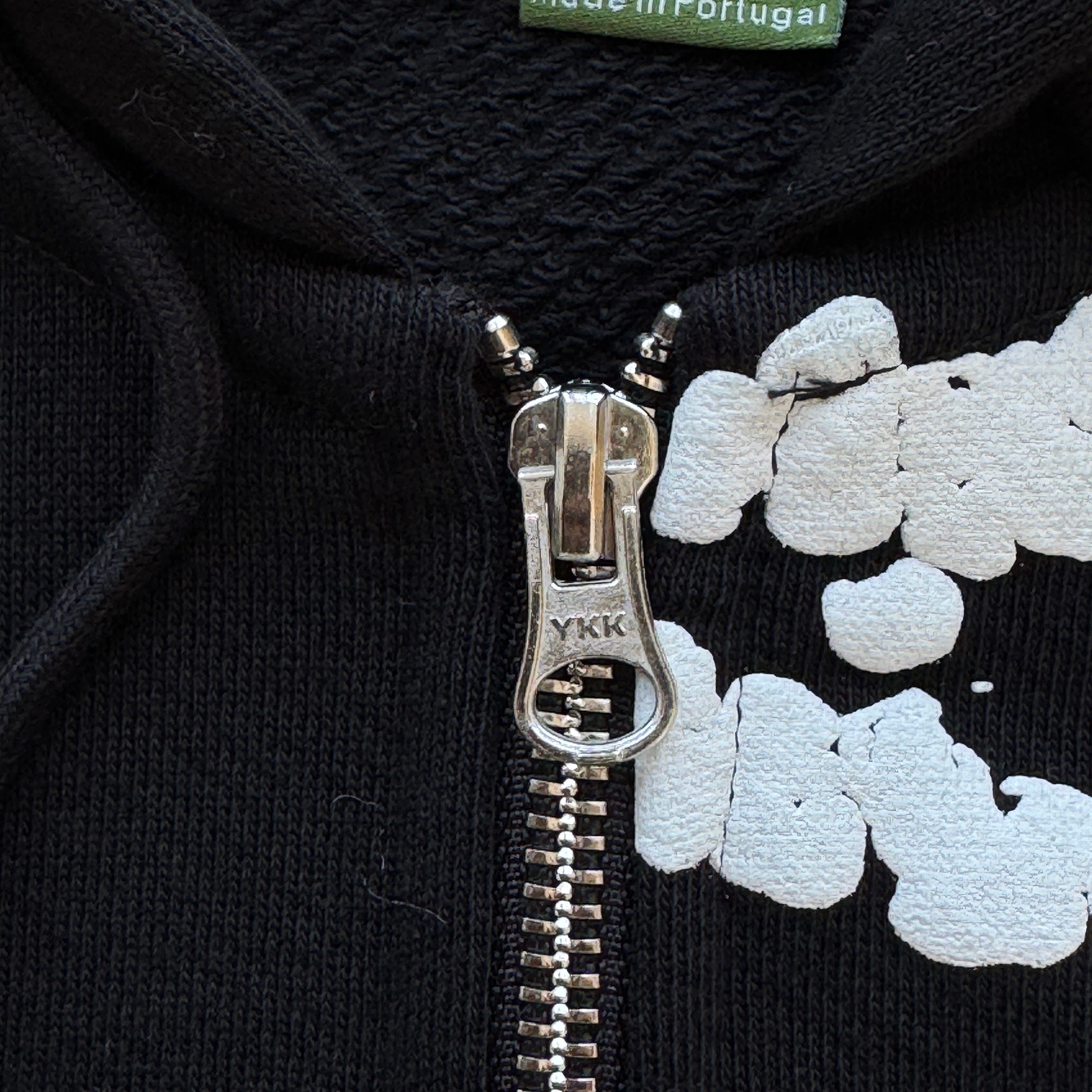 CRTZ X DENIM TEARS GREY Zip Up Hoodie- BLACK