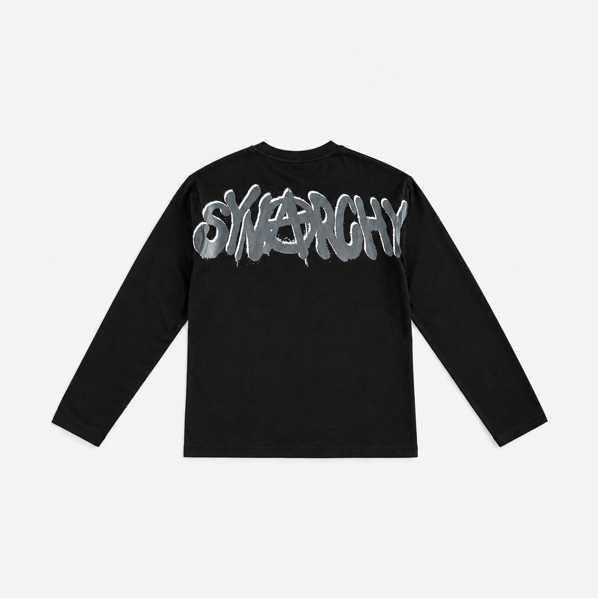 Long Sleeves SynaNARCHY Shirt- BLACK & GREY