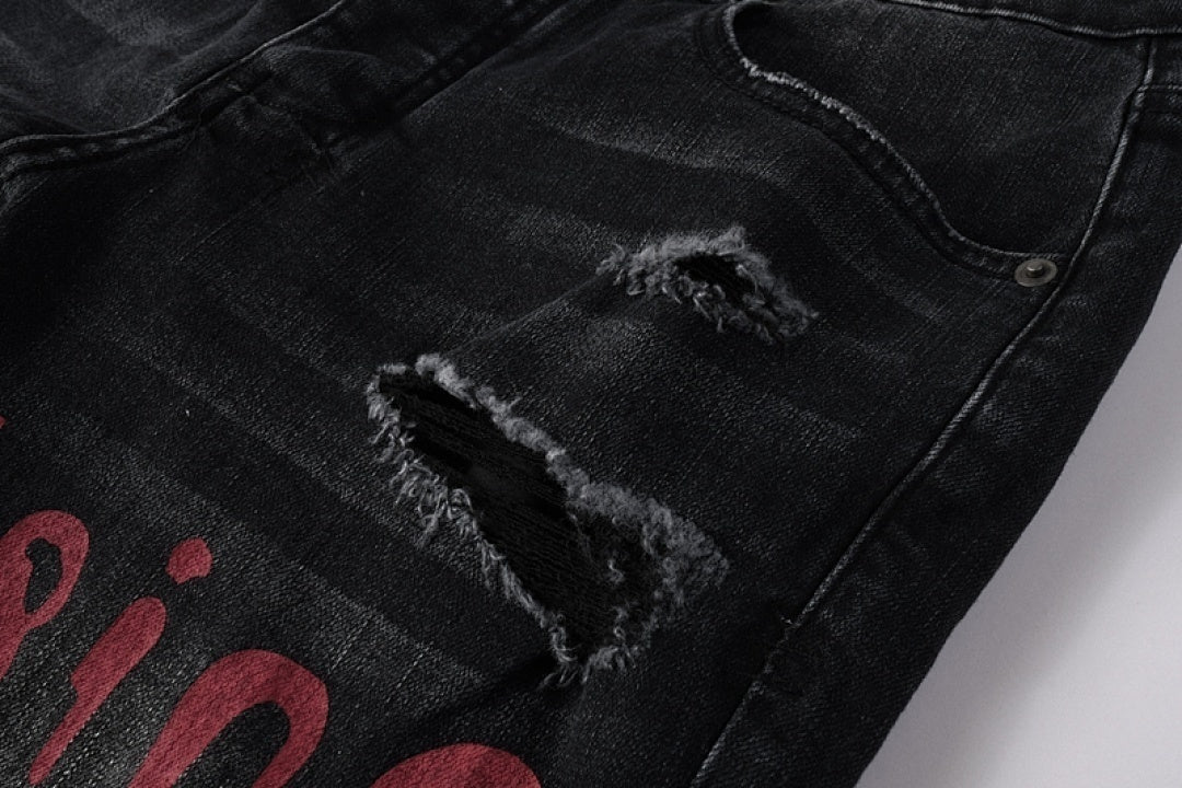 BLACK RED KSUBI JEANS K54