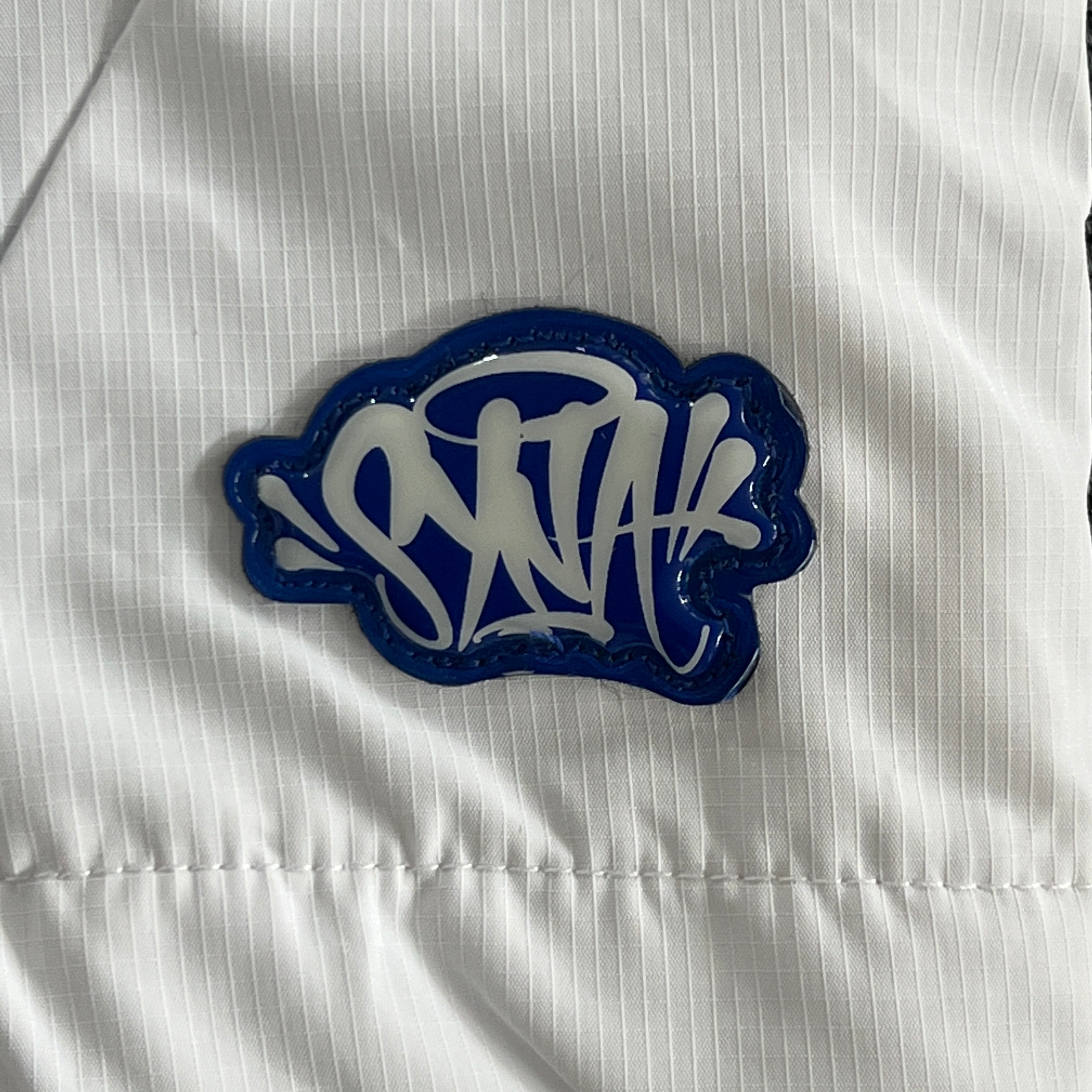 SYNA VORTEX TRACK SHORT- WHITE & BLUE