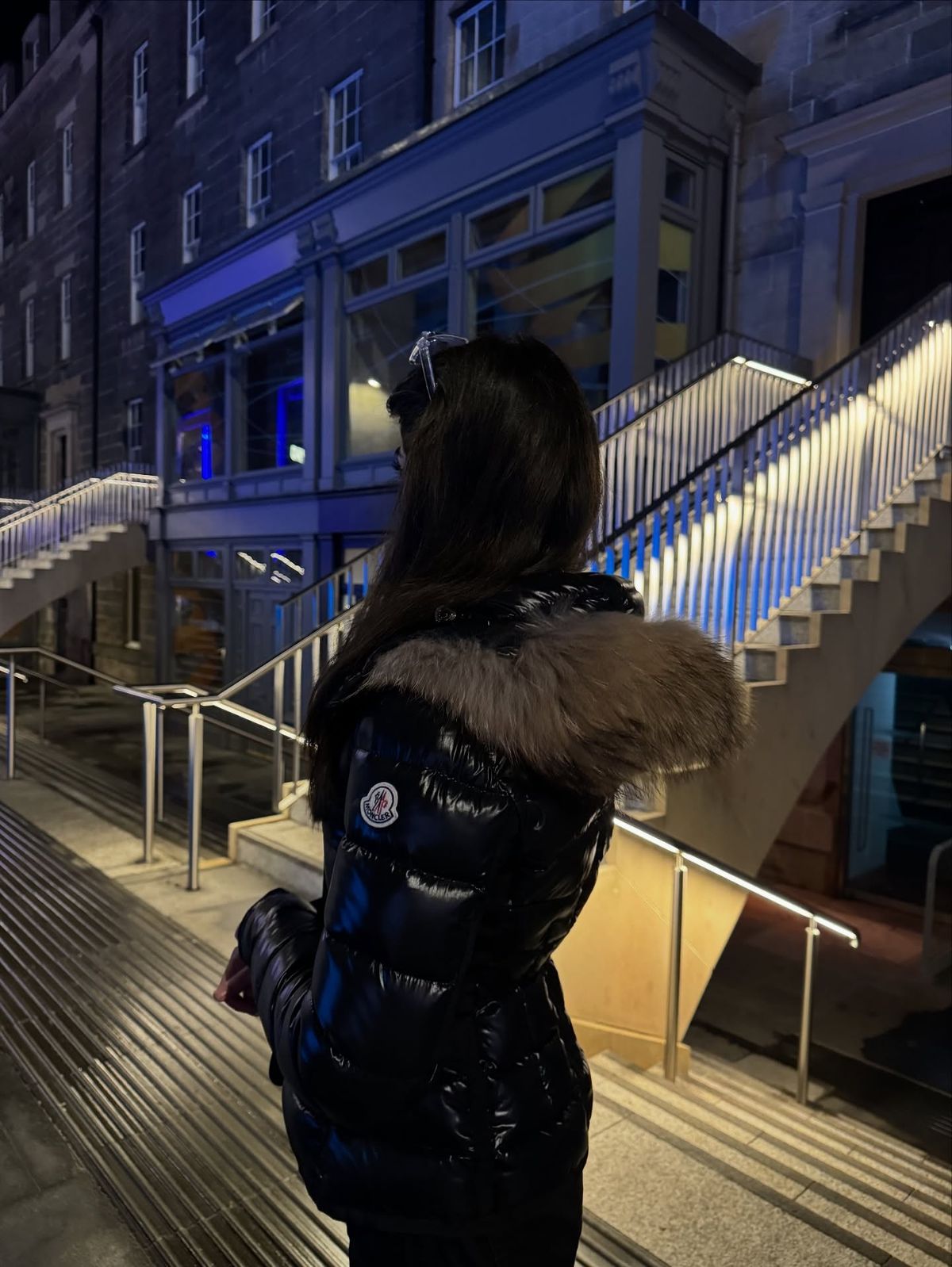 BLACK ALPINE Fur Puffer Jacket