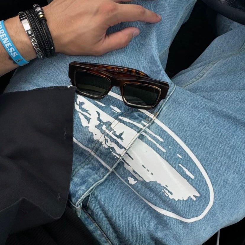 ALCATRAZ LOGO BLUE JEANS CRTZ