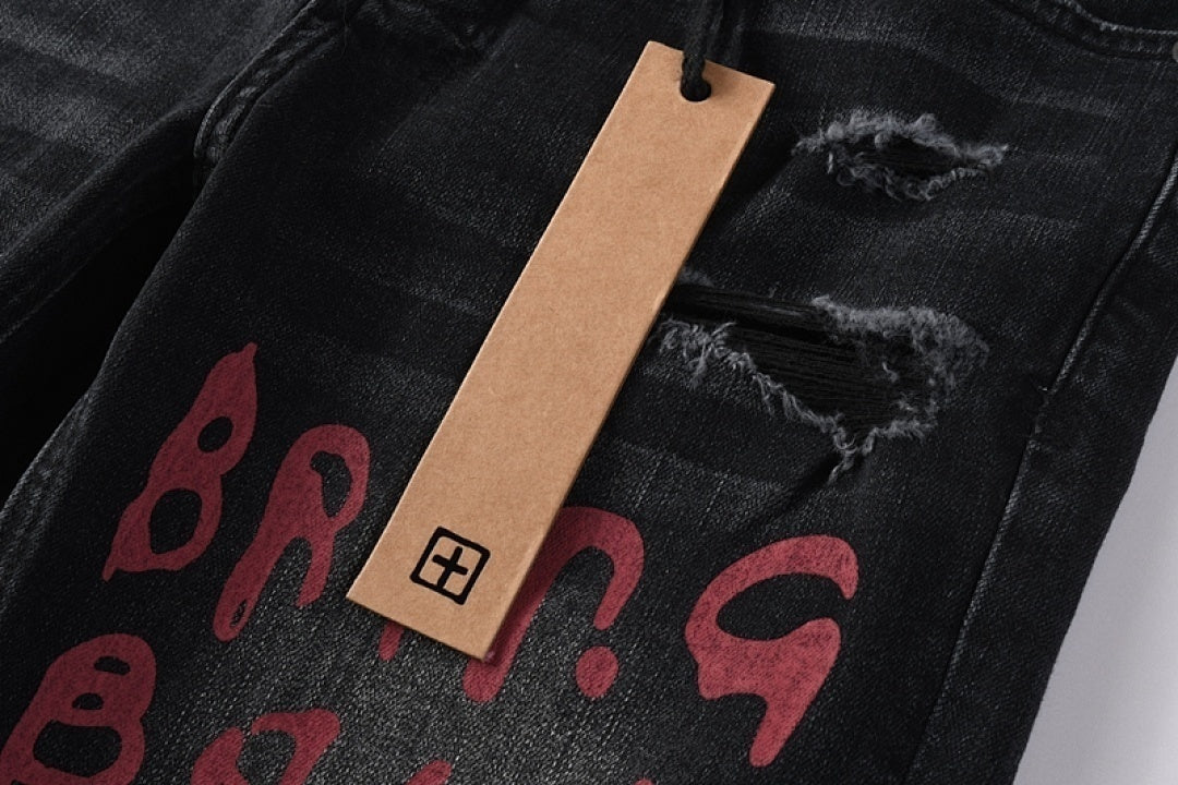 BLACK RED KSUBI JEANS K54