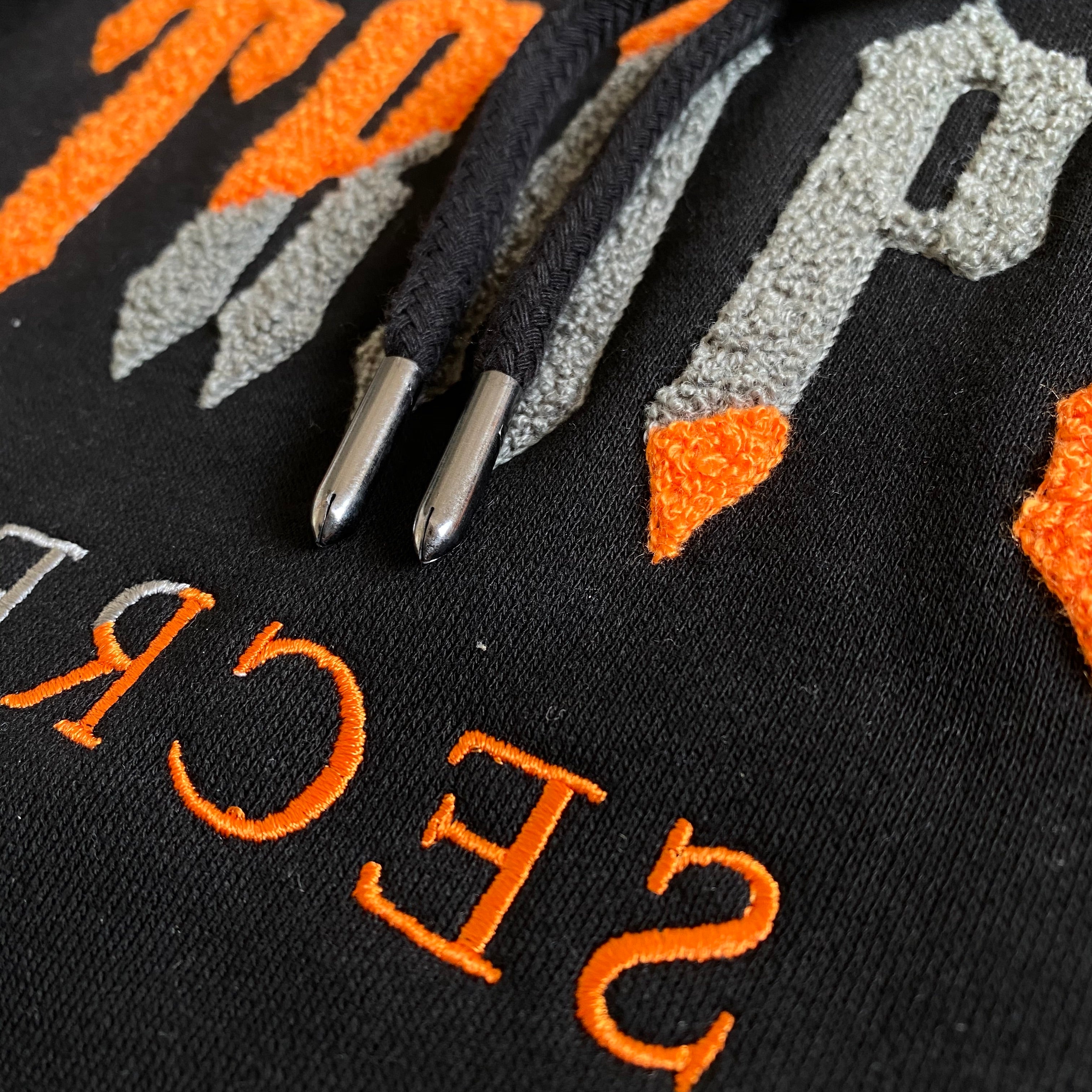 Trapstar Orange Black Chenille Decoded Tracksuit