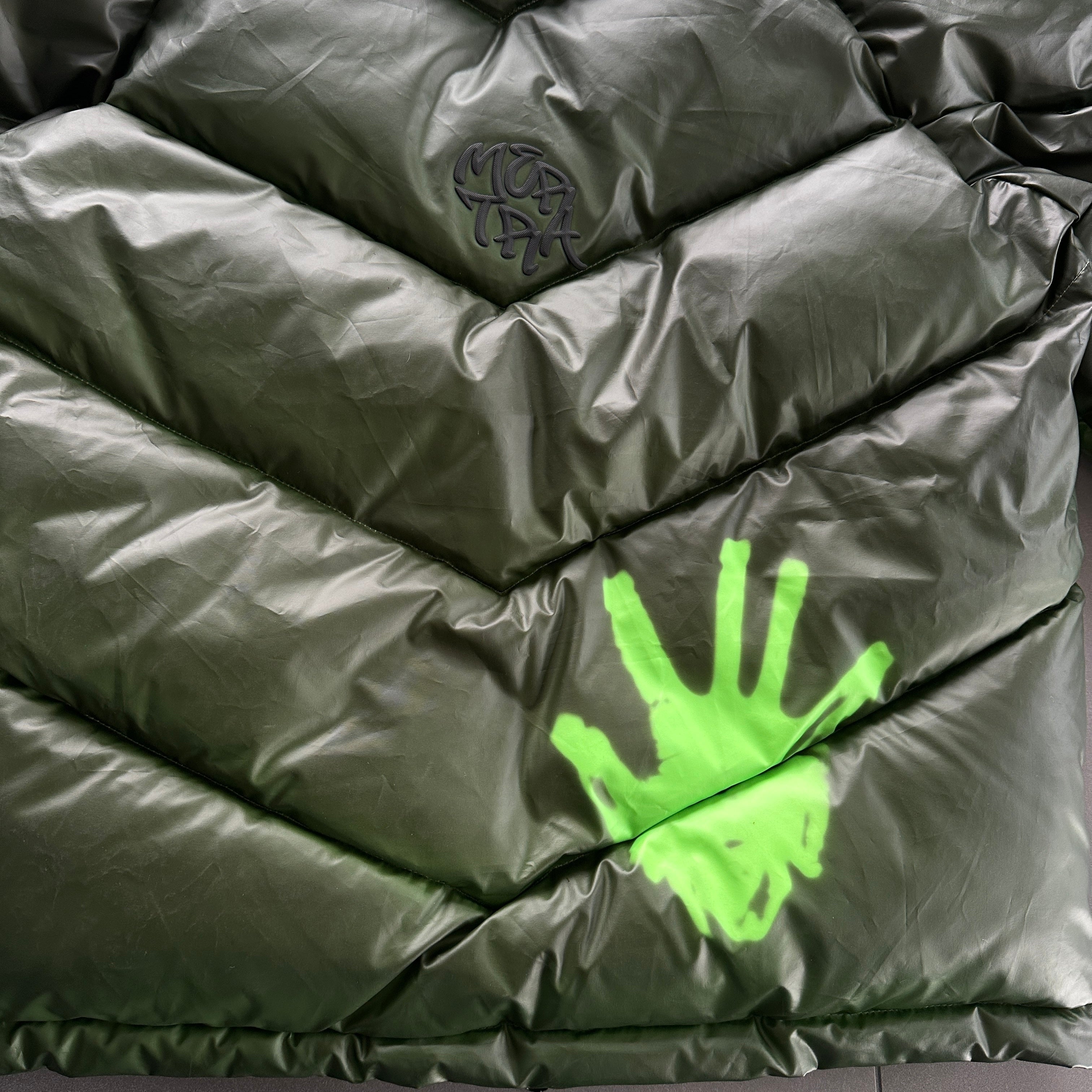 MRTRA GREEN REFLECTIVE PUFFER JACKET