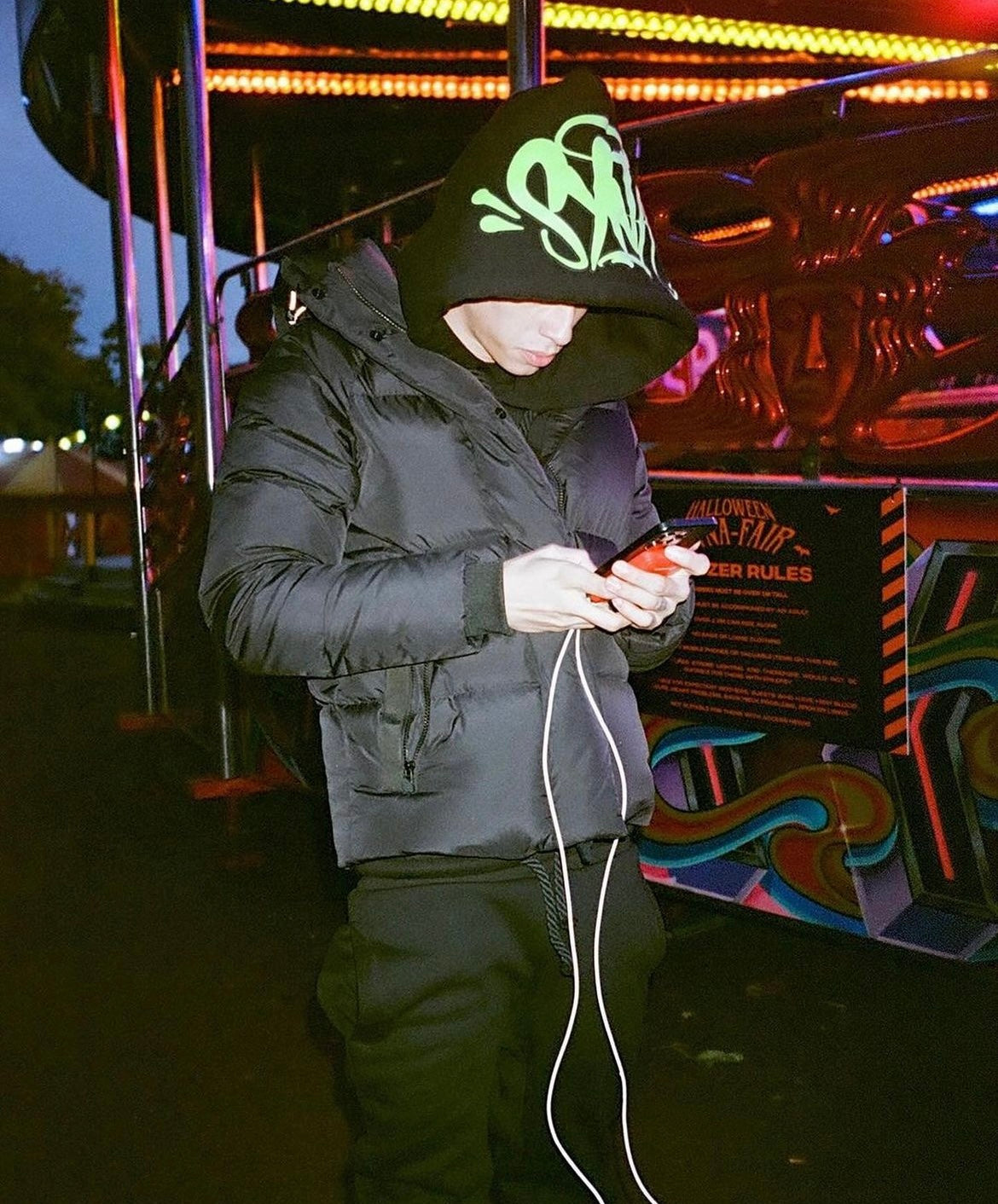 SYNA WORLD 'Black/Green Tracksuit