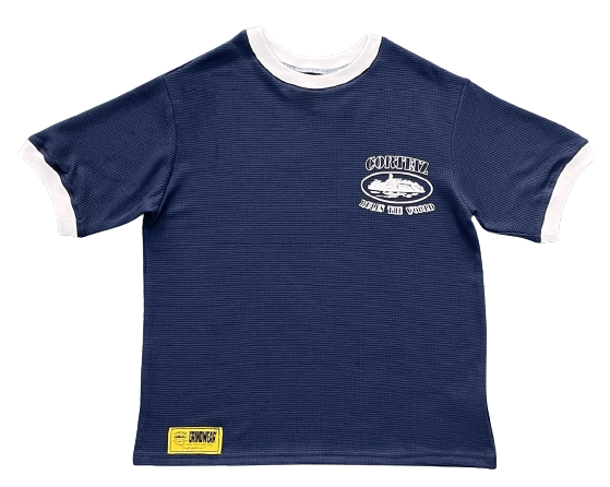 Waffle Tee-Dark Blue T shirt