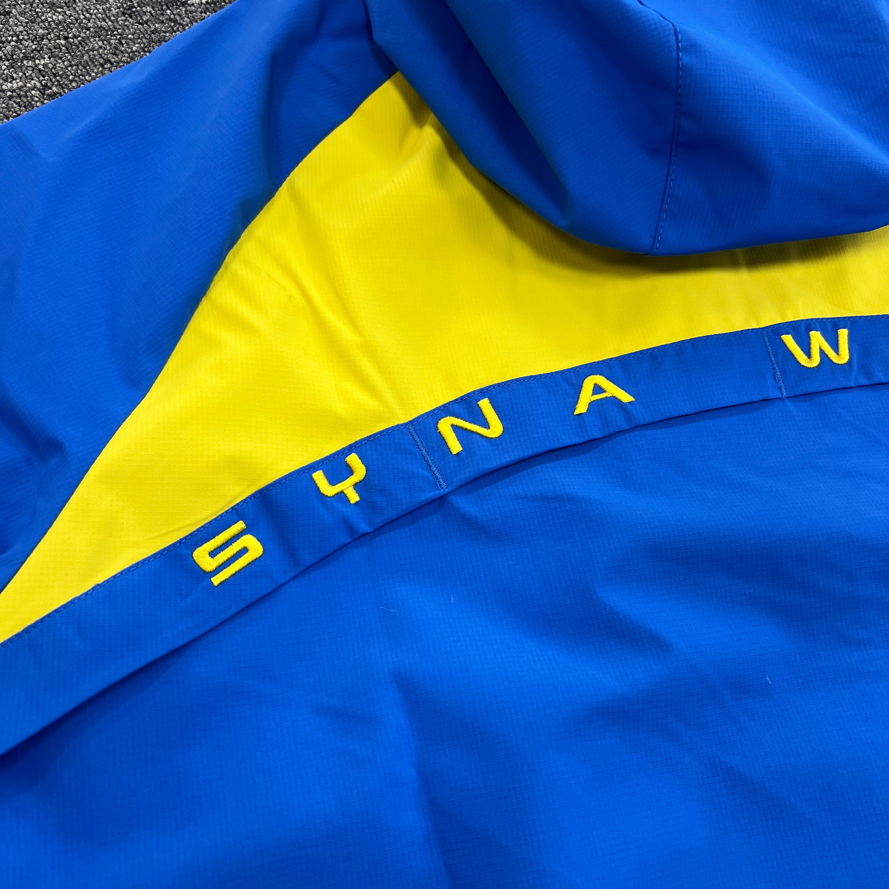 SYNA VORTEX TRACK TOP- BLUE & YELLOW