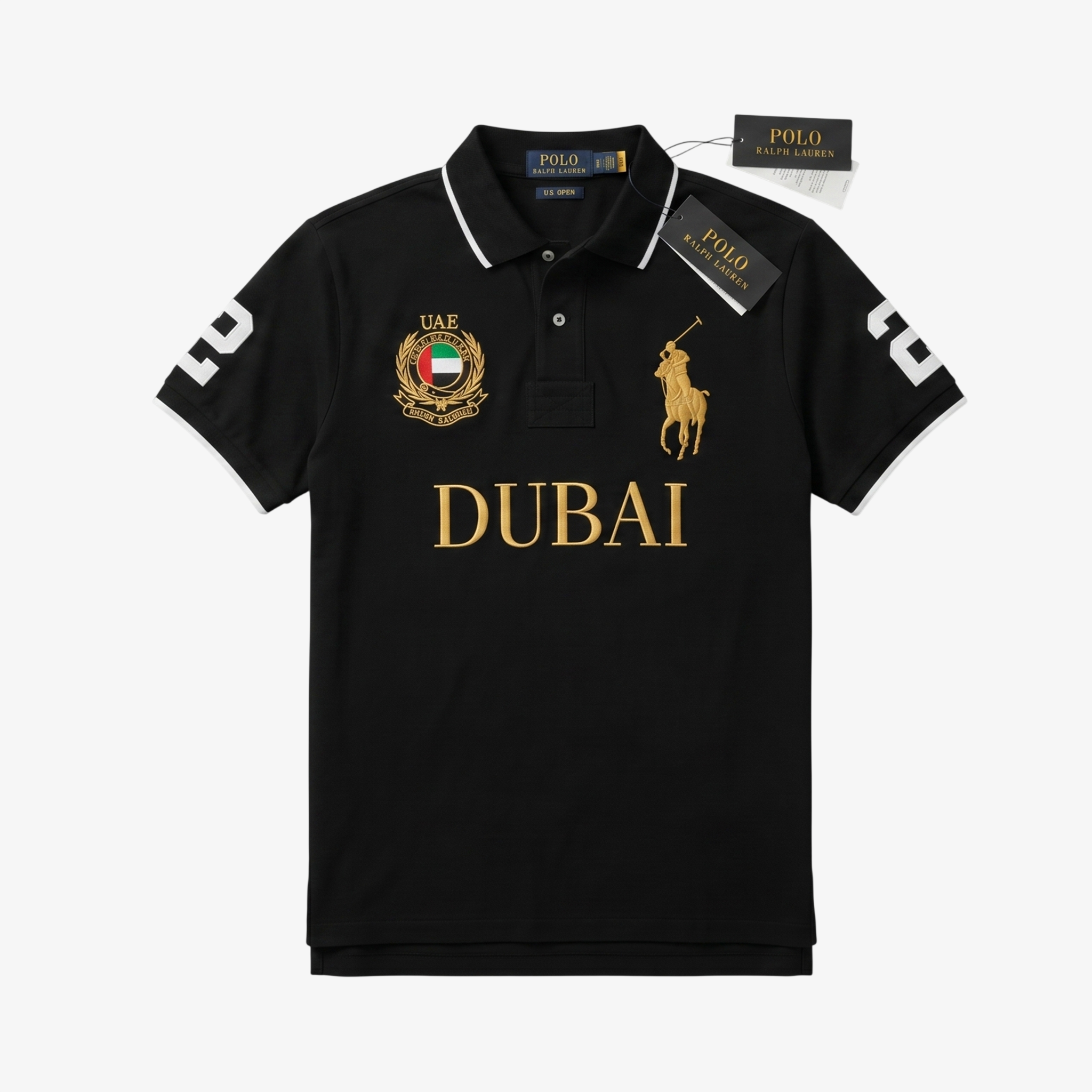BLACK POLO DXB TEE