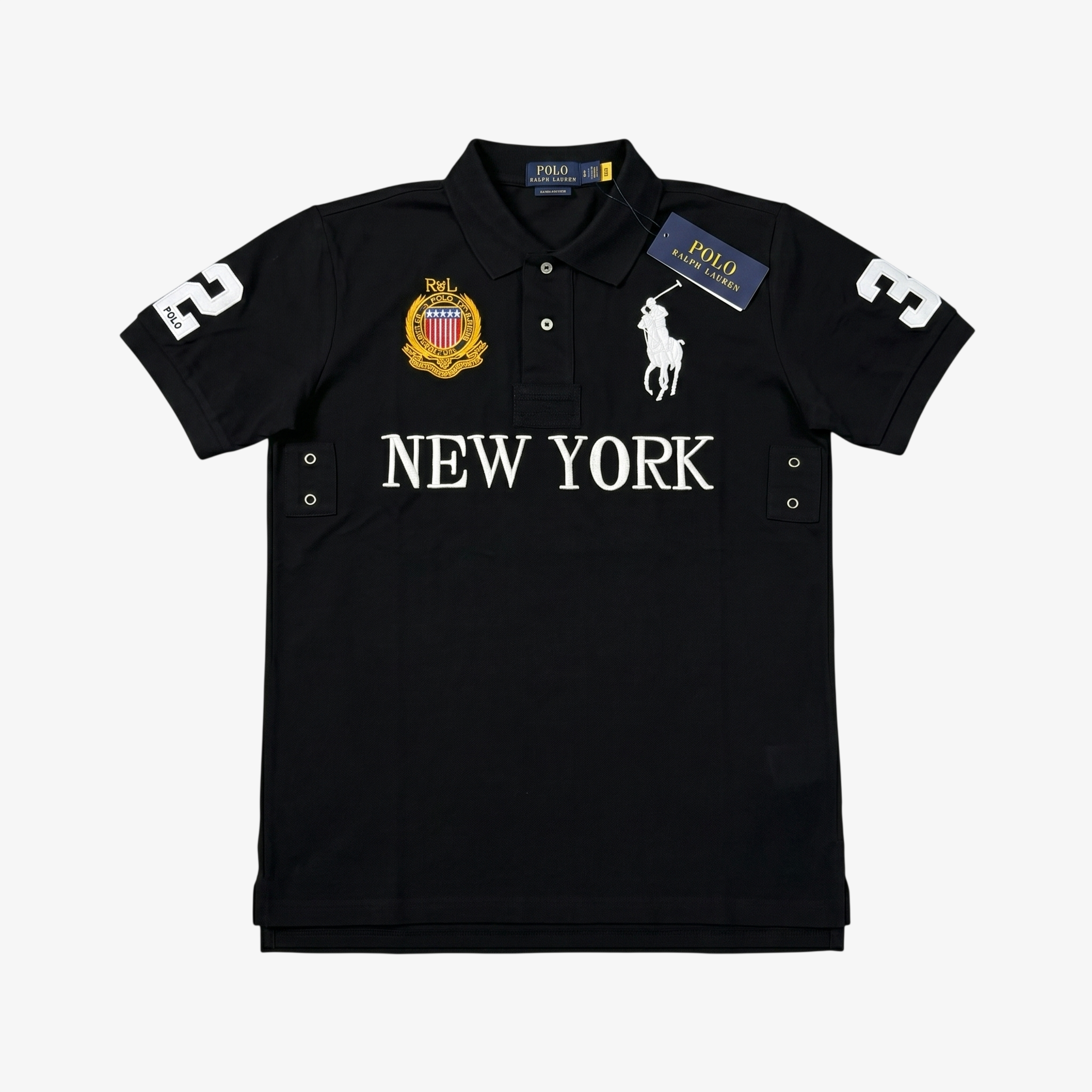 BLACK POLO NY TEE
