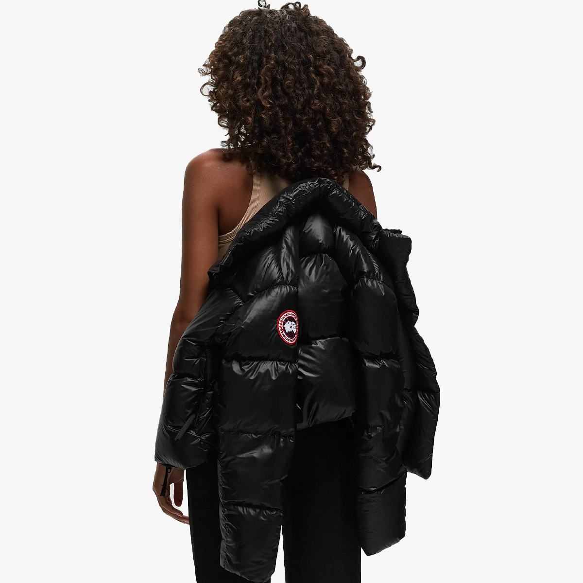 CANADA GOOSE BLACK SHINY PUFFER