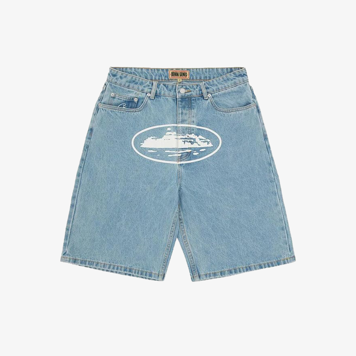 ALCATRAZ DENIM JORTS -FADED BLUE