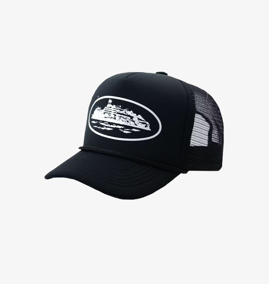 ALCATRAZ TRUCKER CAP [BLACK & WHITE]