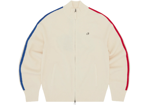 Cream zip sale up fleece