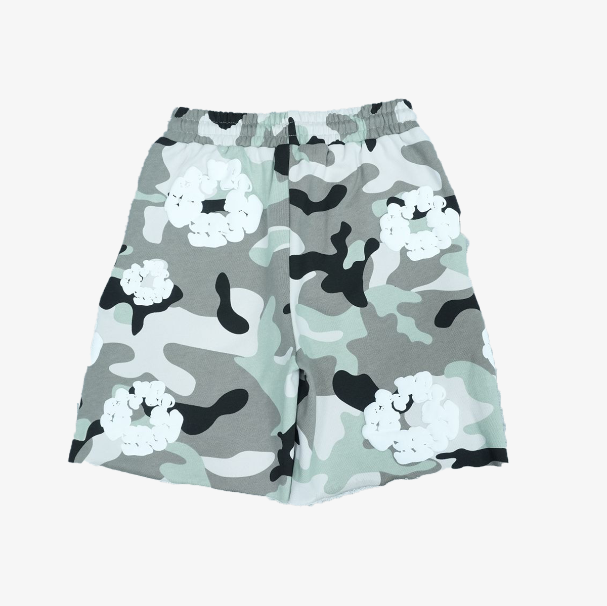 TEARS SHORTS GRAY CAMOUFLAGE