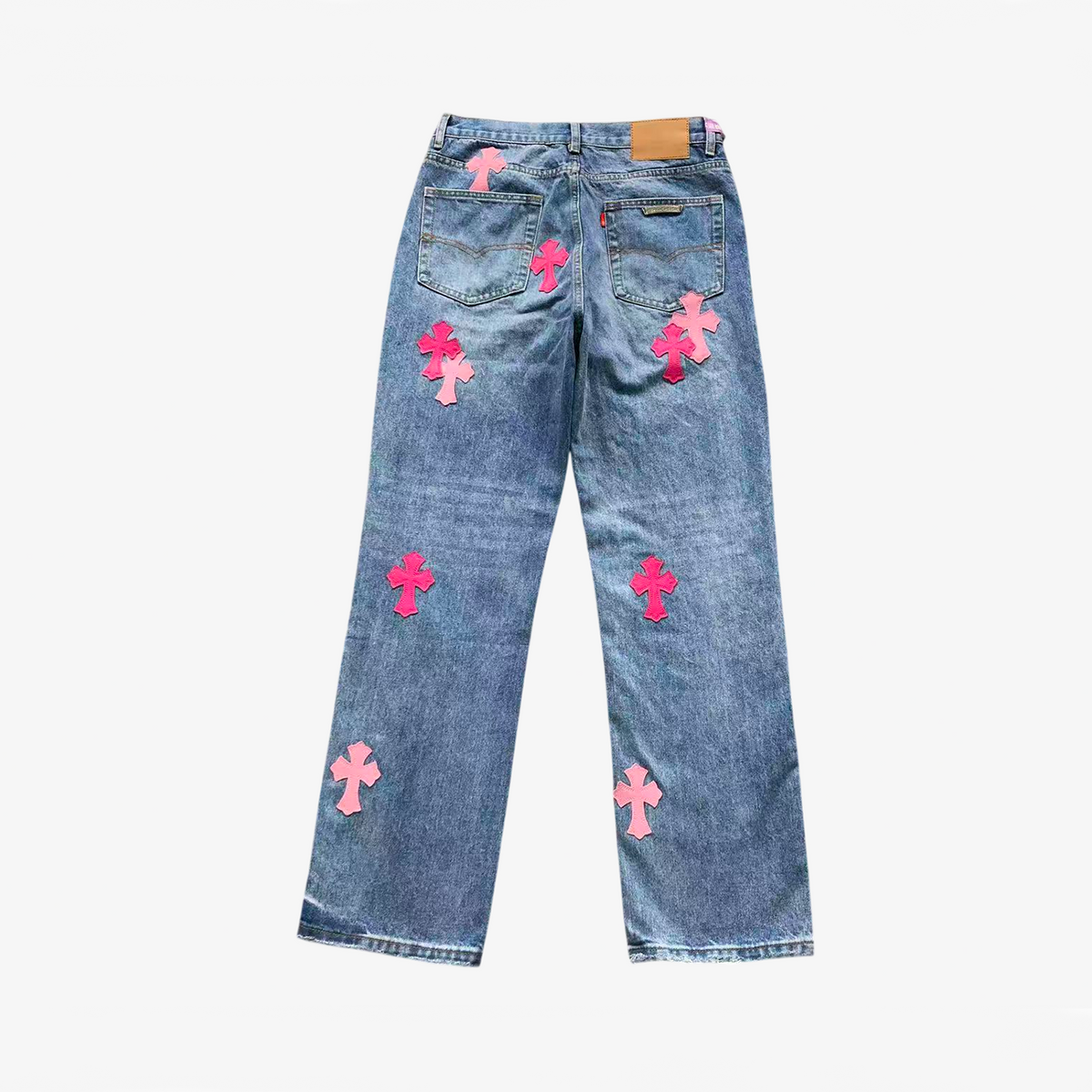 CHROME BLUE JEANS PINK AND ROSE CROSS