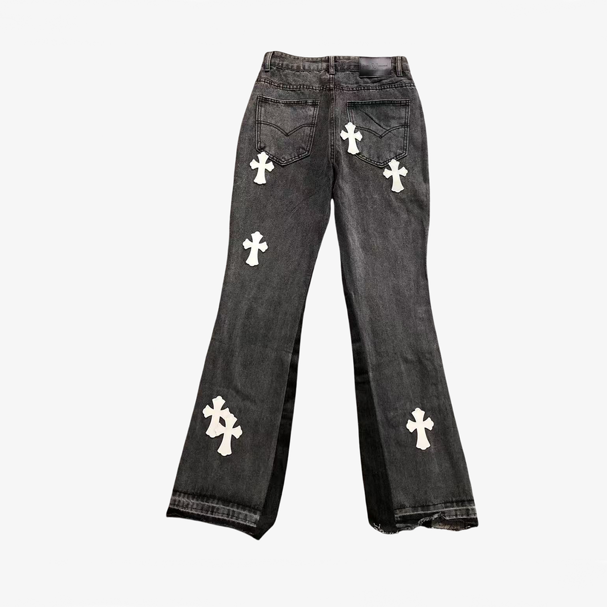 CHROME BLACK JEANS WHITE CROSS