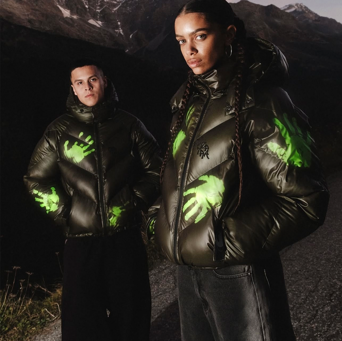 MRTRA GREEN REFLECTIVE PUFFER JACKET