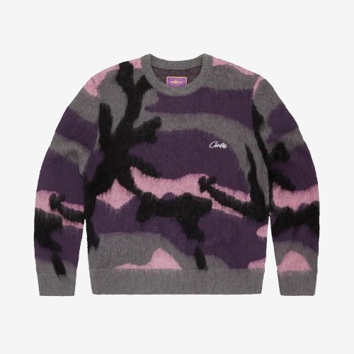 MOHAIR KNIT SWEATER -SAKURA CAMO