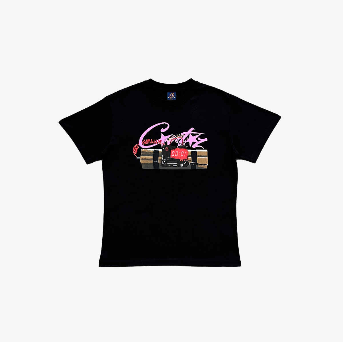 BLACK *NO TIME 4 LUV* TEE CRTZ