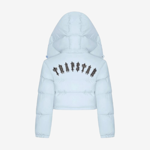 Woman's Baby Blue T Detachable Puffer