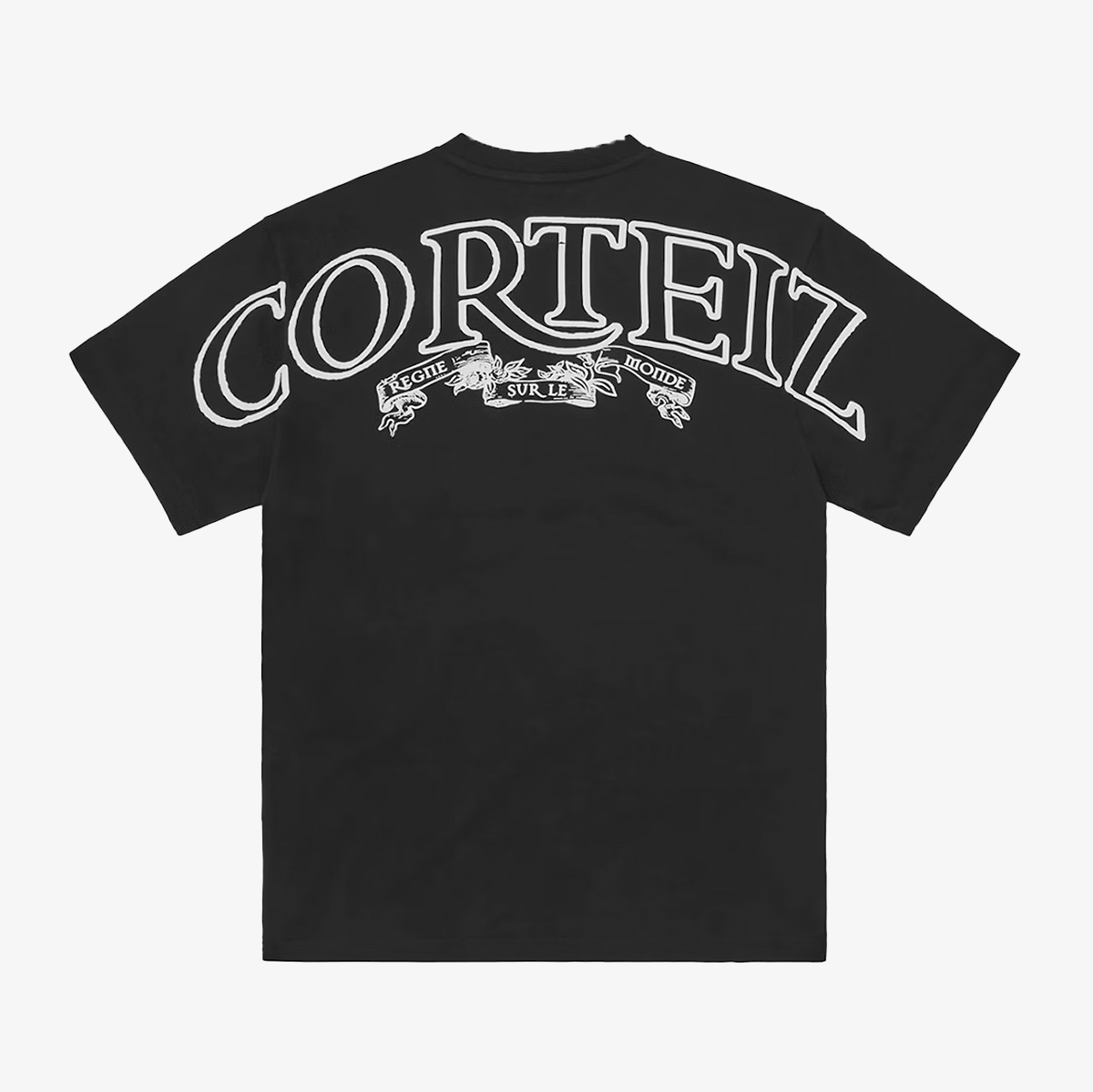 BLACK & WHITE ROYALE HEAVYWEIGHT BLACKOUT TEE