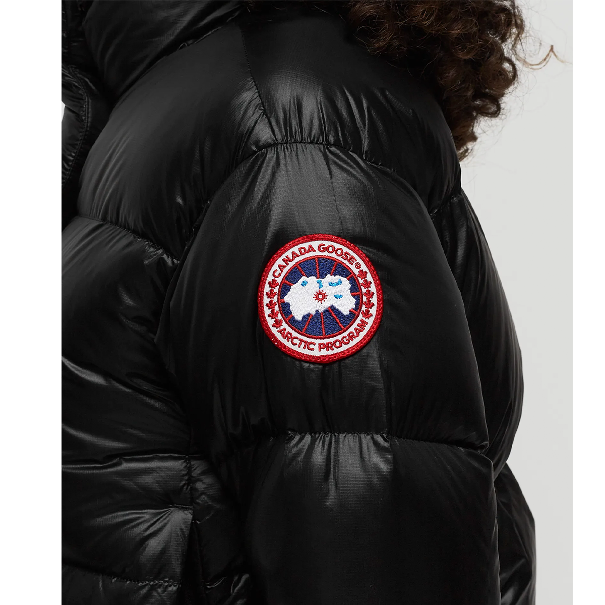 CANADA GOOSE BLACK SHINY PUFFER