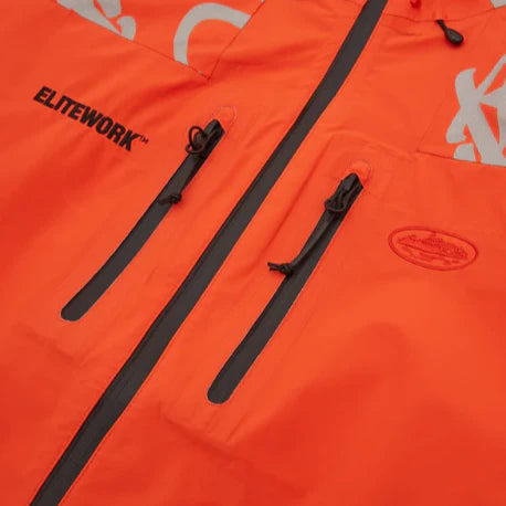 ELITEWORK Shell Windbreaker Jacket Orange