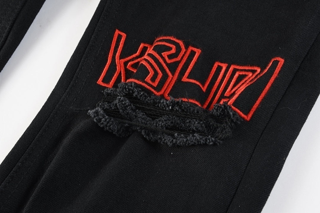 BLACK RED KSUBI JEANS K64