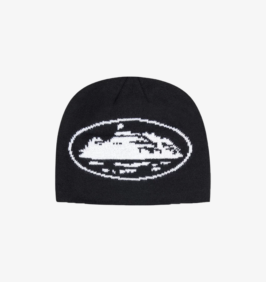 CRTZ black and white alcatraz beanie