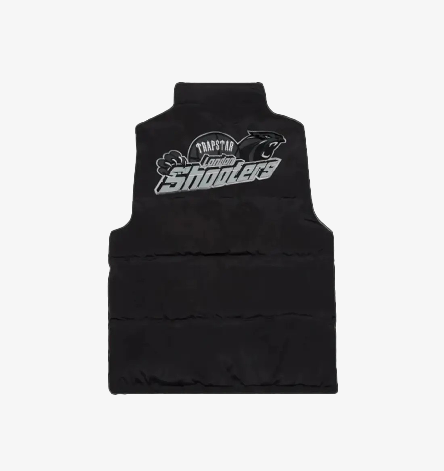 Black Trapstar Badge Gilet reflective