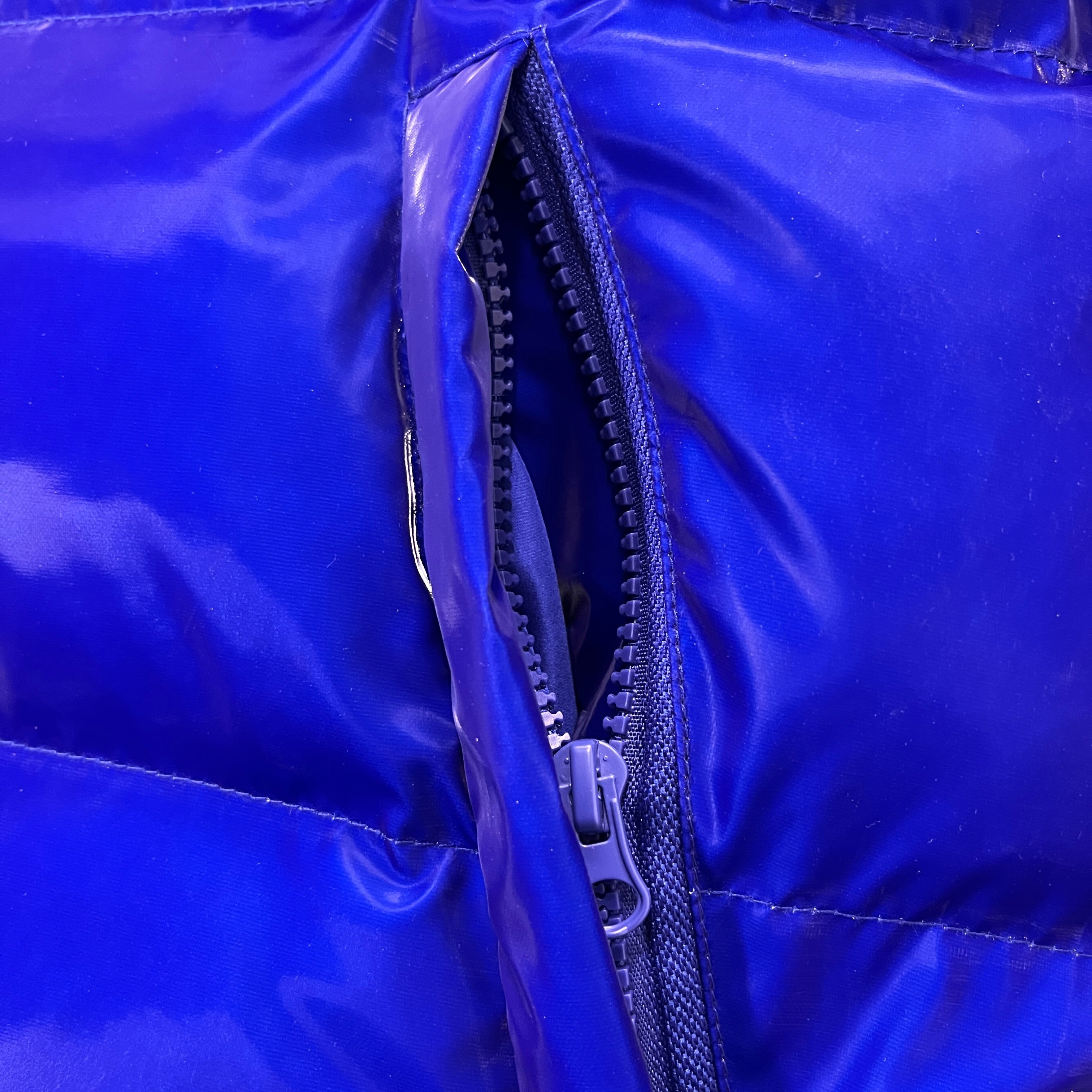 Shiny Blue T Detachable Puffer (NEW SEASON)
