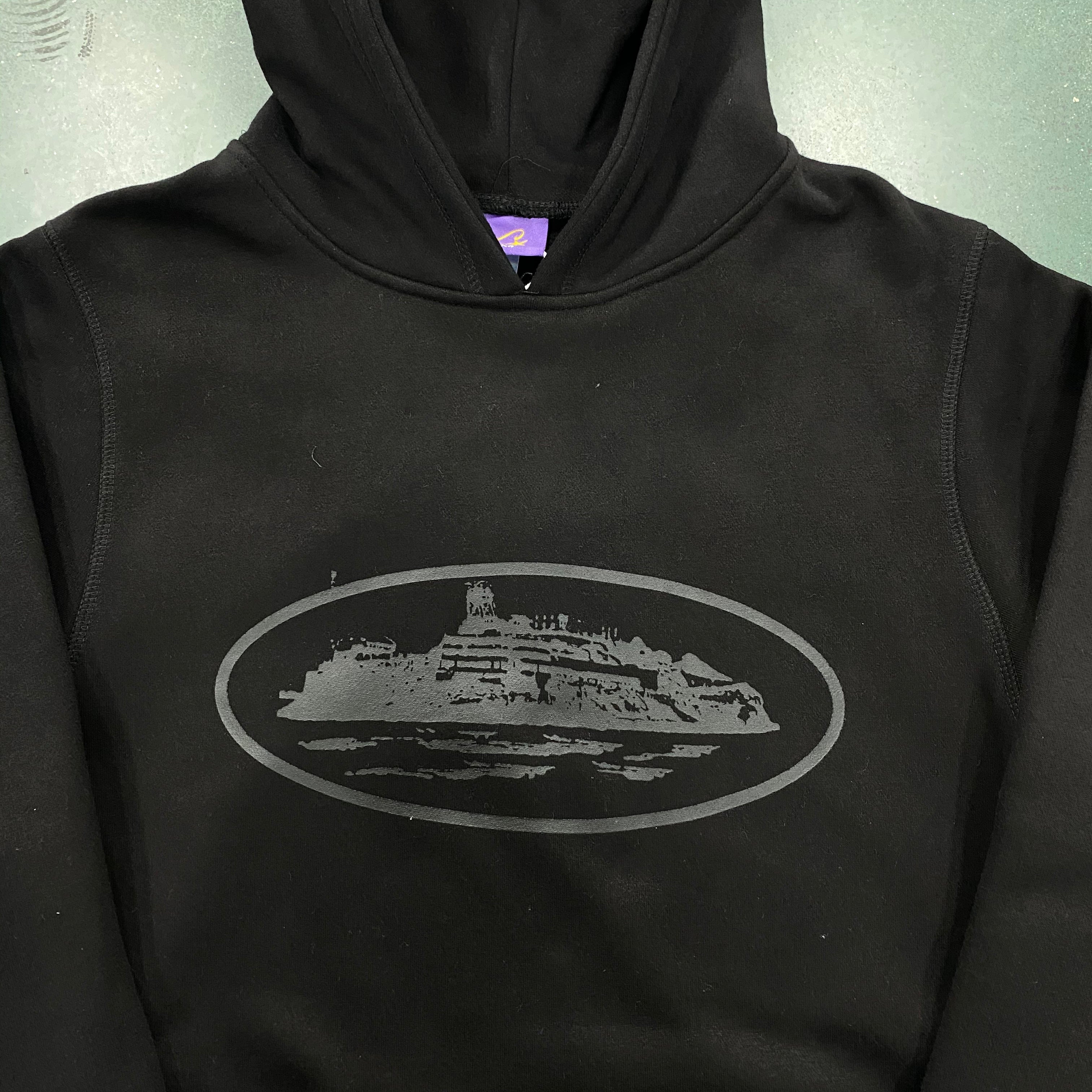 Corteiz Alcatraz Hoodie V2 'Triple Black'