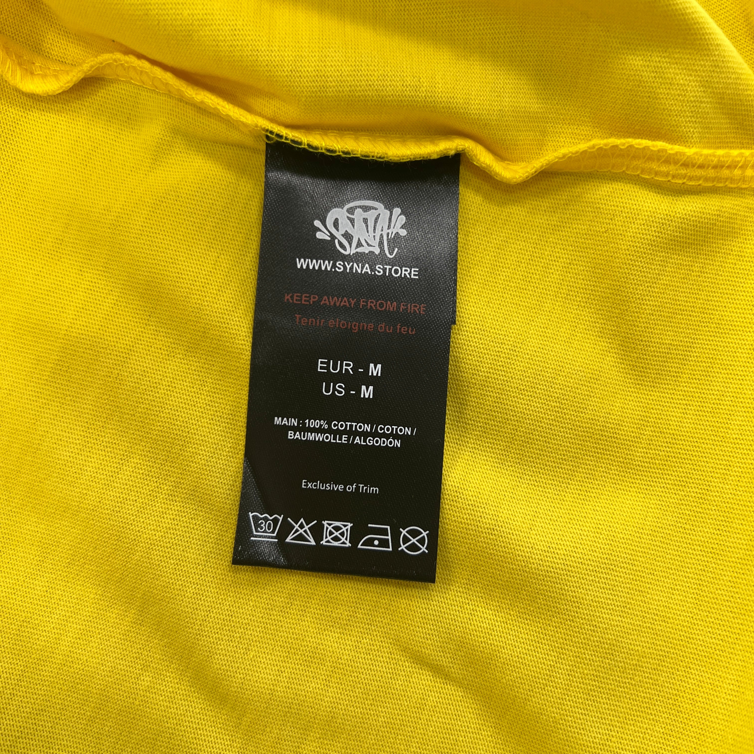 SYNA LONG SLEEVE VARSITY CREW SWEAT- YELLOW