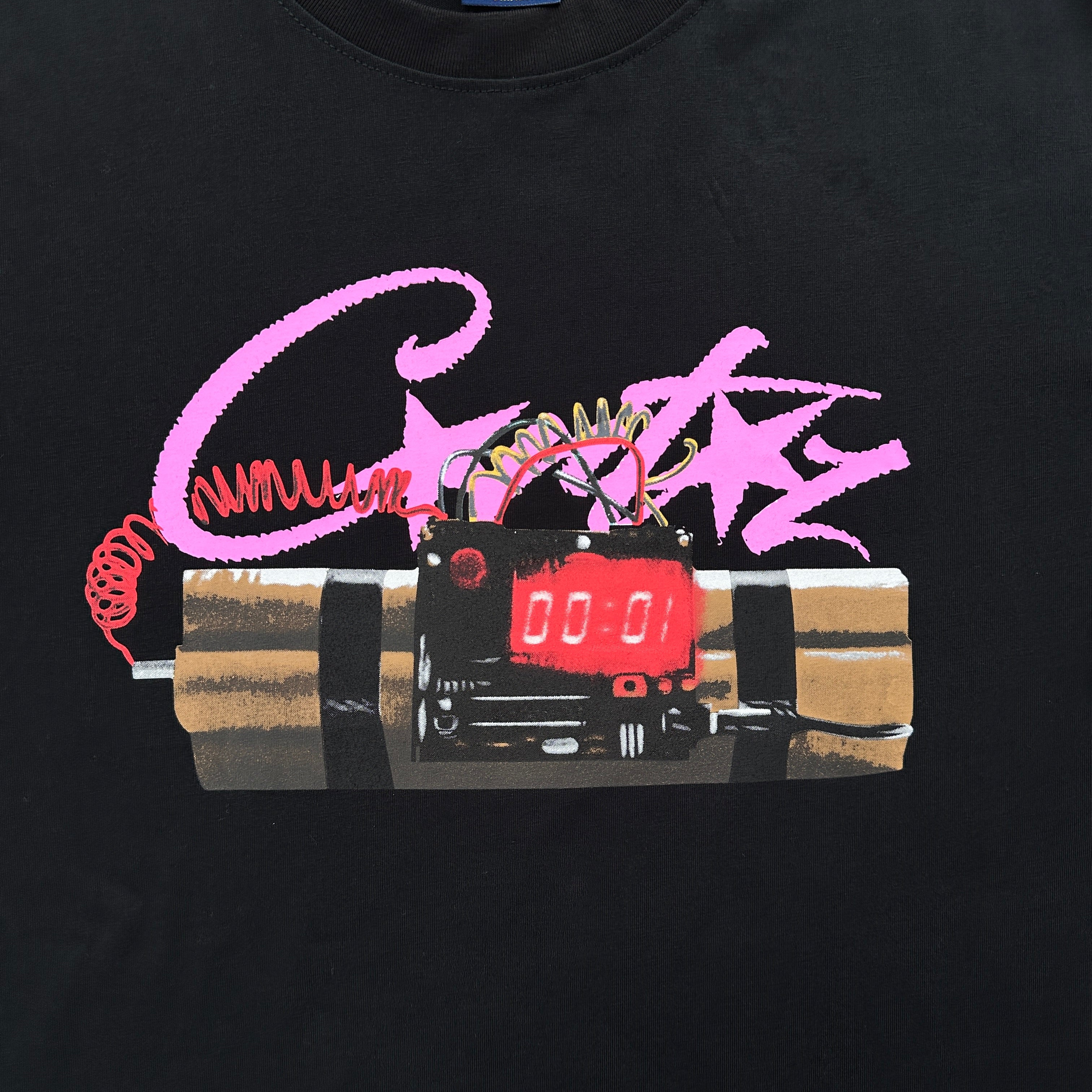 BLACK *NO TIME 4 LUV* TEE CRTZ