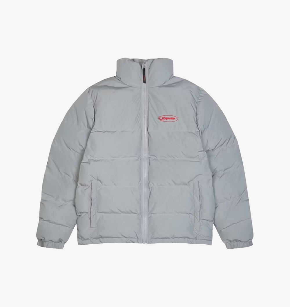 HyperDrive 2.0 Bomber Jacket - LIGHT GREY/RED