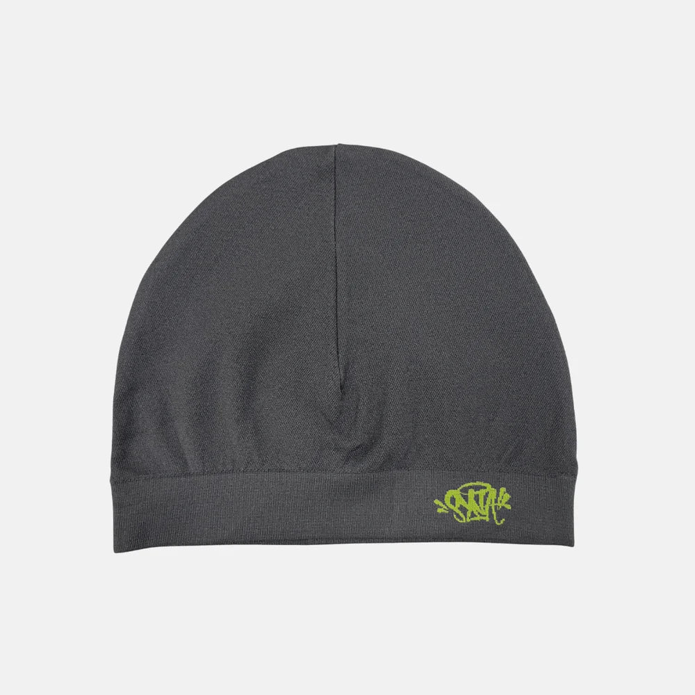 Syna world Syna Skull Cap - Grey/Lime (with original packaging bag)