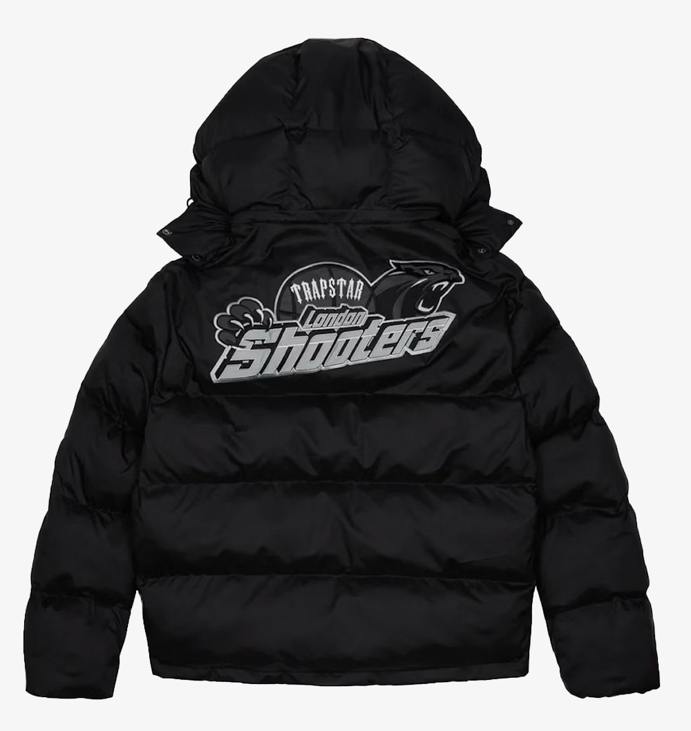 NEW Shooters Hooded Puffer Jacket -BLACK / REFLECTIVE