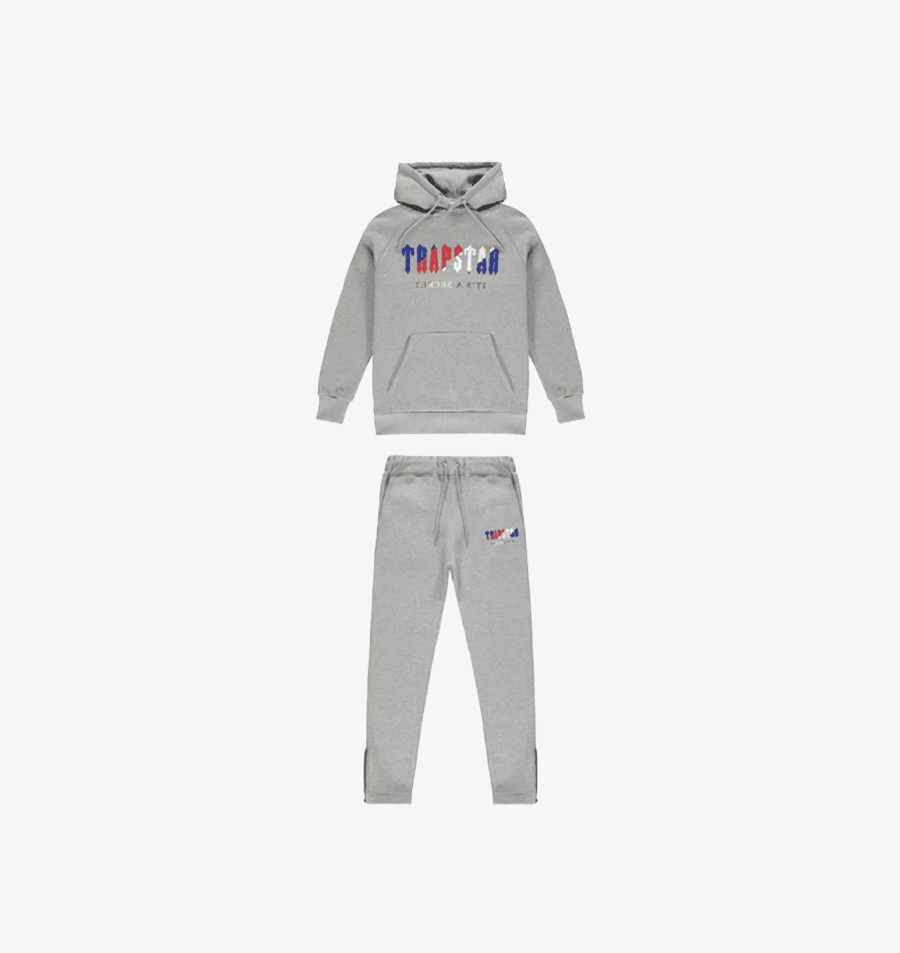 Trapstar Grey Revolution Chenille Decoded Tracksuit