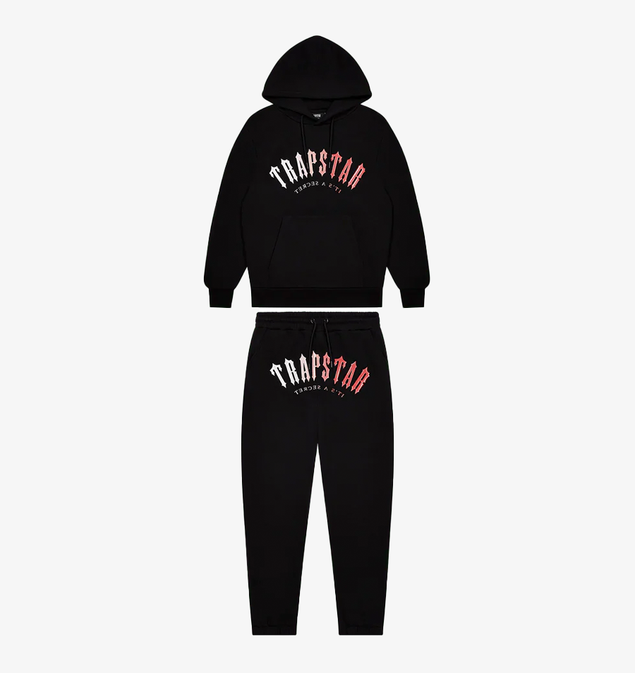 Trapstar Irongate Arch Gel Tracksuit - Black/red