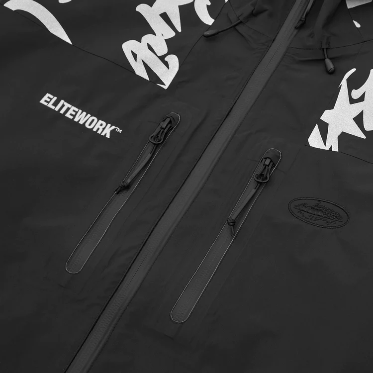 ELITEWORK Shell Windbreaker Jacket Black