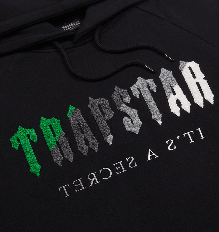 Black and Green Chenille Decoded Tracksuit